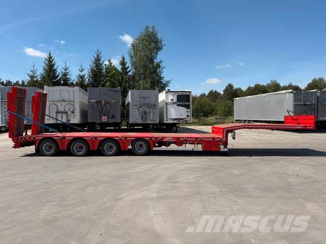 MTDK Low Loader 4-axles Extendable 58000 kg Žemo iškrovimo puspriekabės