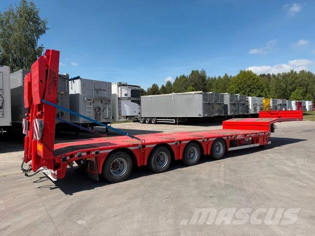MTDK Low Loader 4-axles Extendable 58000 kg Žemo iškrovimo puspriekabės