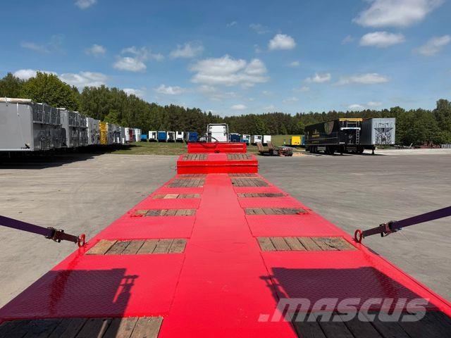 MTDK Low Loader 4-axles Extendable 58000 kg Žemo iškrovimo puspriekabės