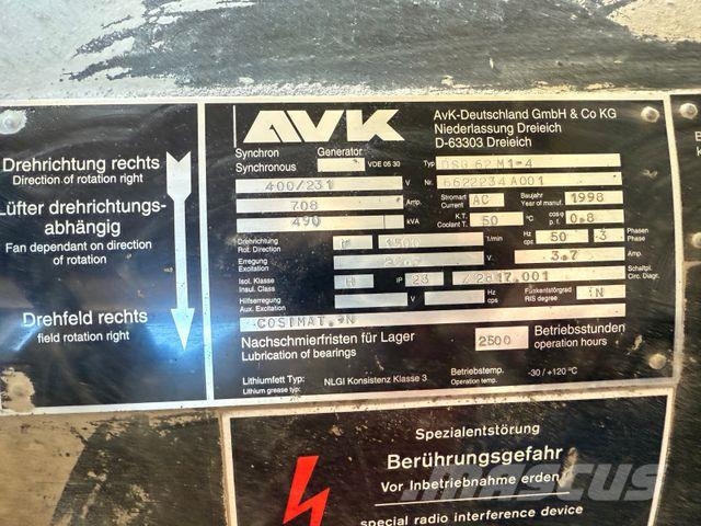 MTU 490 KVA Stromaggregat Stromerzeuger Generato Diesel Generators