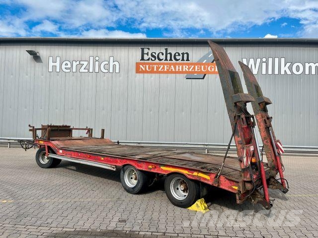 Müller-Mitteltal T3 3-Achs Anhänger Tieflader*hydr. Rampen*SAF Нискотоварачи