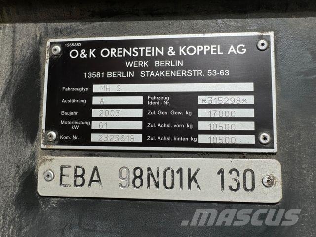 O&K MOBILBAGGER AUCH FÜR GLEISE ERSATZTEILTRÄGER 旋轉式挖土機/掘鑿機/挖掘機