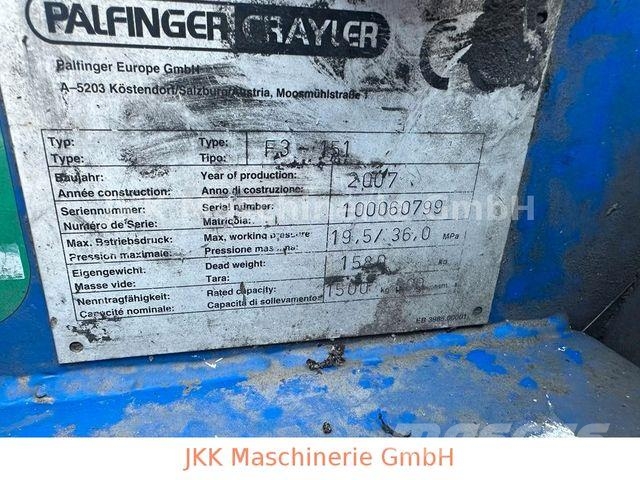 Palfinger F3 150 Mitnahmestapler Γερανοί πλευρικής φόρτωσης εμπορευματοκιβωτίων