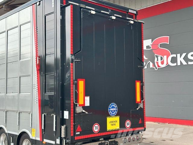 Pezzaioli *NEU* 3.Achs Doppelstock/Hubdach/Tränke/Rampe Livestock transport