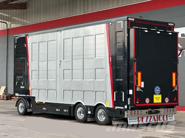 Pezzaioli *NEU* 3.Achs Doppelstock/Hubdach/Tränke/Rampe Livestock transport
