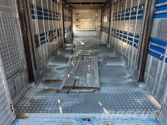 Pezzaioli SBA31 3.Stock Tiefbett+Hals/Rampe/Hubdach/Rampe Viehtransportauflieger