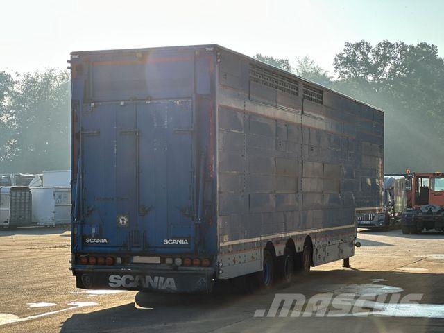 Pezzaioli SBA31 3.Stock Tiefbett+Hals/Rampe/Hubdach/Rampe Viehtransportauflieger
