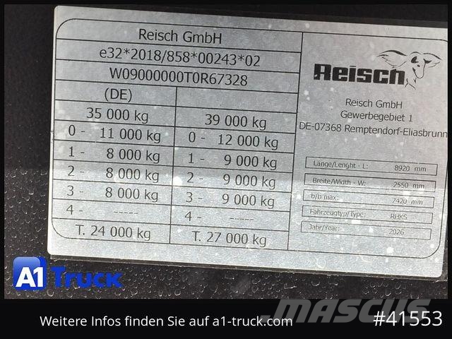 Reisch Steelpipe-R 26m³ NEU Stahl Lift SAF Hardox Semirremolques de volteo