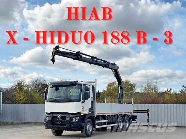 Renault C 380* HIAB X-HIDUO 188 B-3/FUNK*6x4 Smagās mašīnas ar celtni
