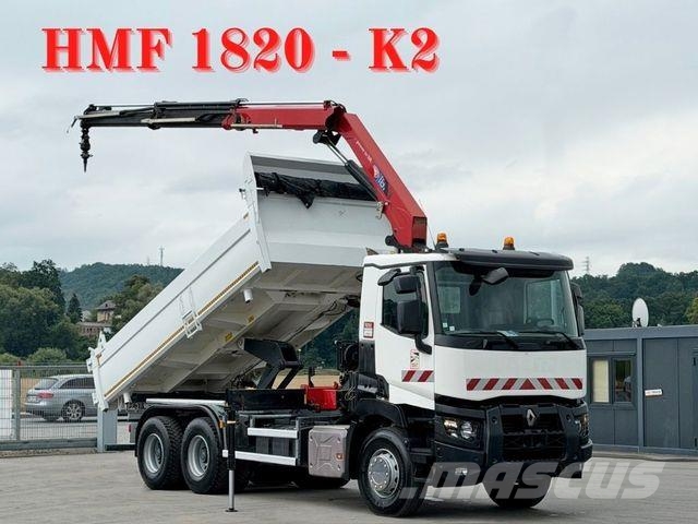 Renault C 380* KIPPER 5,20 m* KRAN/FUNK * TOPZUSTAND ! Автомобильные краны