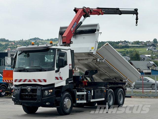 Renault C 380* KIPPER 5,20 m* KRAN/FUNK * TOPZUSTAND ! Автомобильные краны