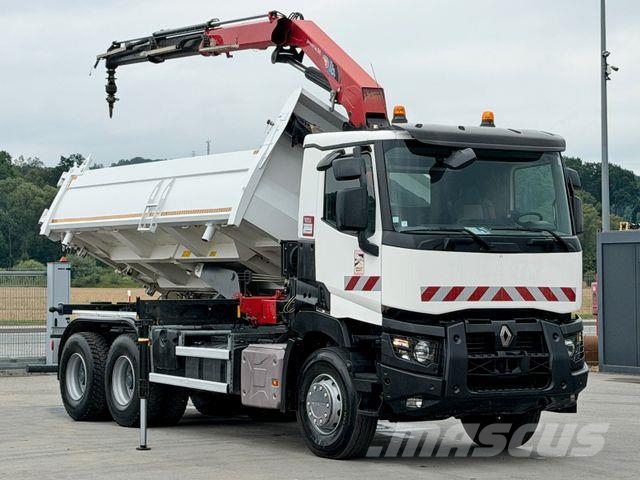 Renault C 380* KIPPER 5,20 m* KRAN/FUNK * TOPZUSTAND ! Автомобильные краны