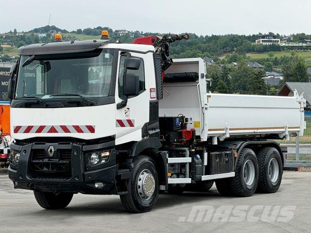 Renault C 380* KIPPER 5,20 m* KRAN/FUNK * TOPZUSTAND ! Автомобильные краны