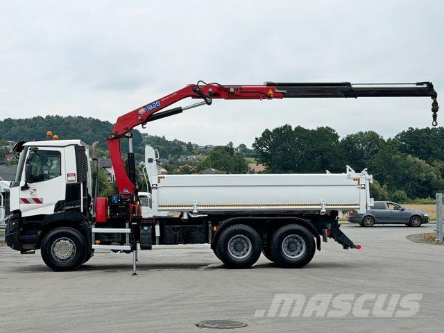 Renault C 380* KIPPER 5,20 m* KRAN/FUNK * TOPZUSTAND ! Автомобильные краны