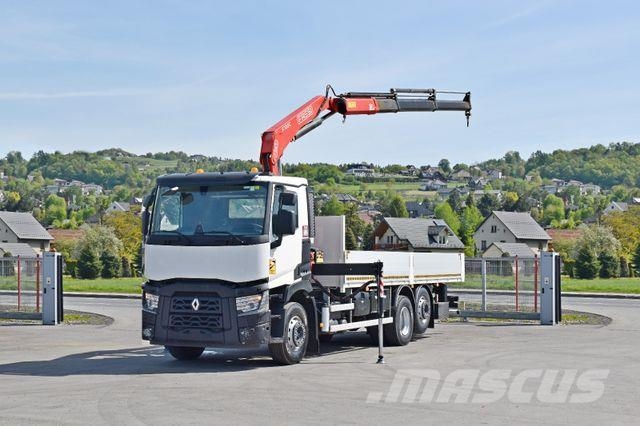 Renault C 380 * PRITSCHE 7,05 m* FASSI F 135C + FUNK Autojeřáby, hydraulické ruky
