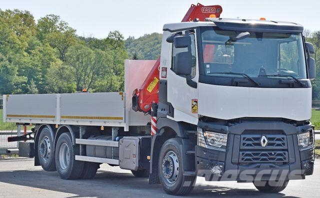 Renault C 380 * PRITSCHE 7,05 m* FASSI F 135C + FUNK Autojeřáby, hydraulické ruky