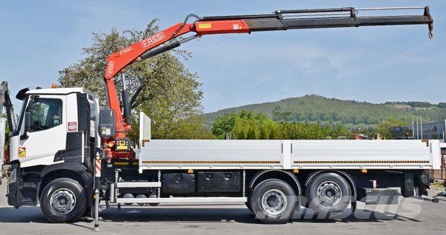 Renault C 380 * PRITSCHE 7,05 m* FASSI F 135C + FUNK Autojeřáby, hydraulické ruky