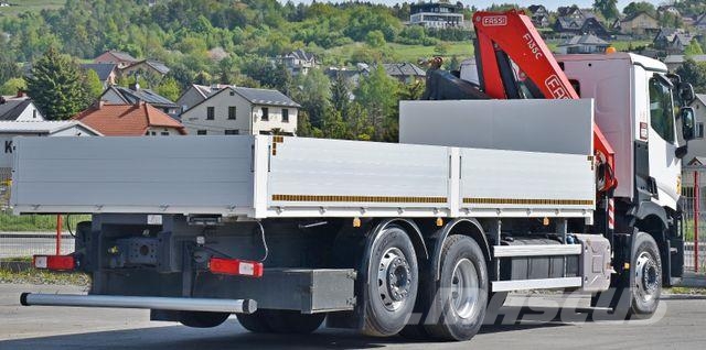 Renault C 380 * PRITSCHE 7,05 m* FASSI F 135C + FUNK Autojeřáby, hydraulické ruky