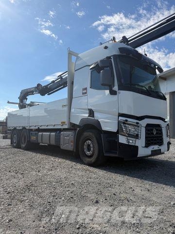 Renault C HIAB 232 5 Hydraulisch 2 MECHANISCH FUNKFERNST Vlakke laadvloer met kraan