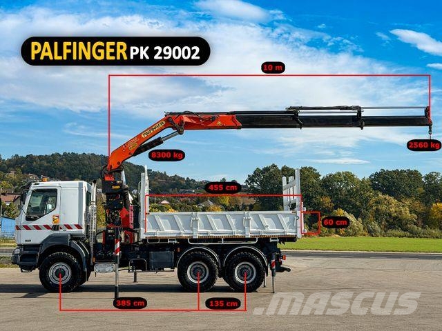 Renault KERAX 420 DCI *KIPPER 4,55m + PK 29 002/FUNK*6x6 Automobiliniai kranai