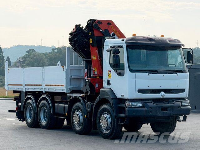 Renault KERAX 420 DCI *KIPPER 5,35m + PK 44 002/FUNK*8x4 شاحنات الرافعات