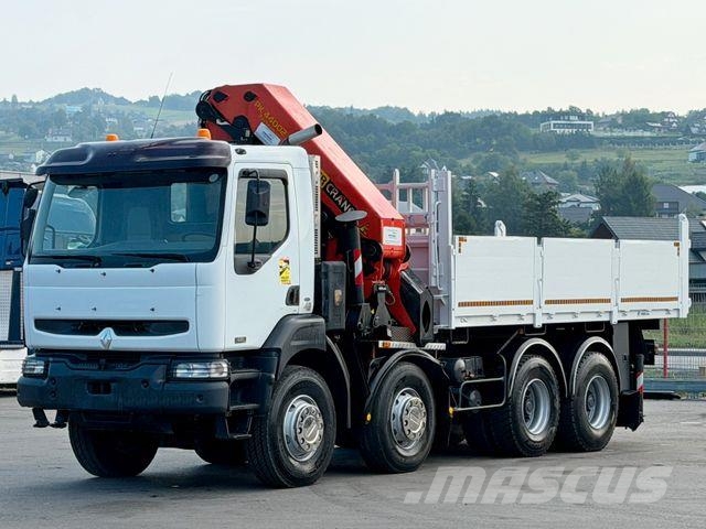 Renault KERAX 420 DCI *KIPPER 5,35m + PK 44 002/FUNK*8x4 شاحنات الرافعات