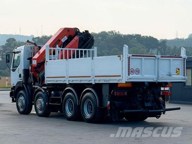 Renault KERAX 420 DCI *KIPPER 5,35m + PK 44 002/FUNK*8x4 شاحنات الرافعات