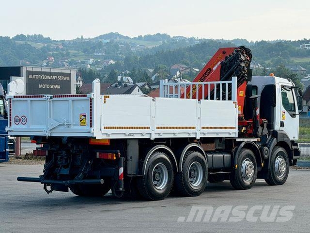 Renault KERAX 420 DCI *KIPPER 5,35m + PK 44 002/FUNK*8x4 شاحنات الرافعات
