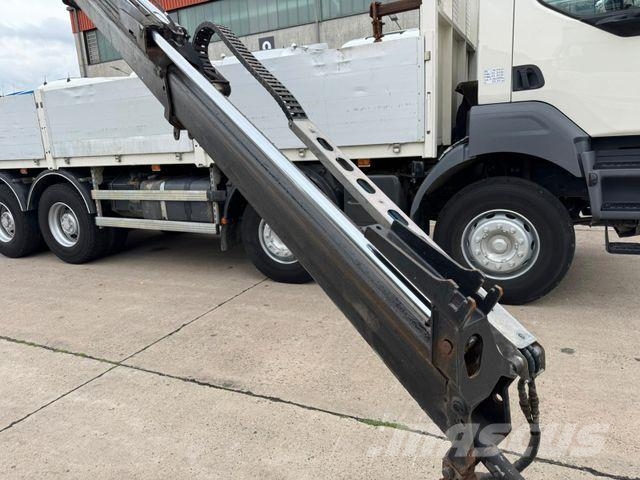 Renault KERAX 460 * PRITSCHE * HMF KRAN 10,2N M *8 X 4* Camiones plataforma