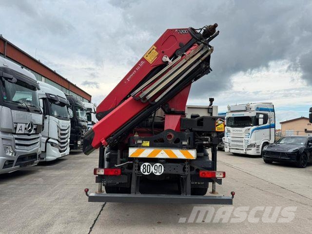 Renault KERAX 460 * PRITSCHE * HMF KRAN 10,2N M *8 X 4* Camiones plataforma
