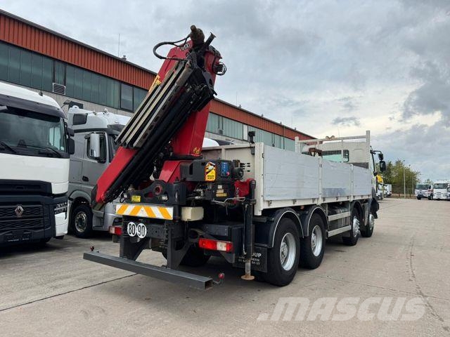 Renault KERAX 460 * PRITSCHE * HMF KRAN 10,2N M *8 X 4* Camiones plataforma
