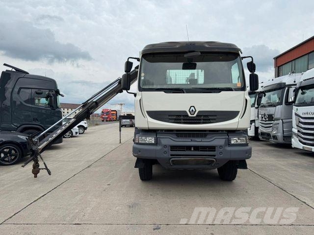 Renault KERAX 460 * PRITSCHE * HMF KRAN 10,2N M *8 X 4* Camiones plataforma