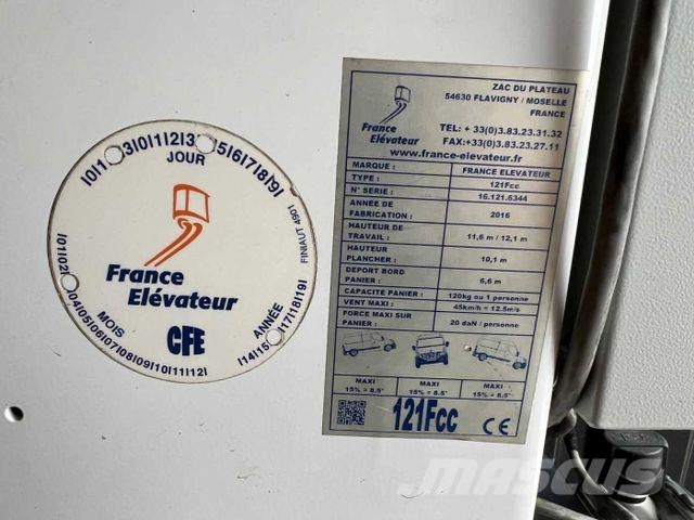 Renault Master 2.3 dCi / France Elevateur 121FCC, 12,5m Plataformas aéreas montadas em camião
