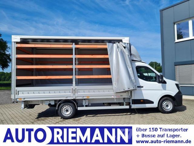 Renault Master 35 Pritsche Schiebe Plane AHK LUFTFED. 2x Camiones de caja de lona