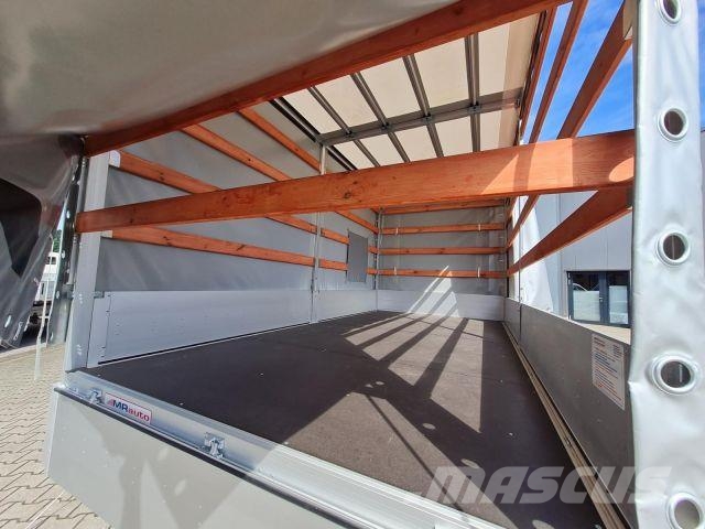 Renault Master 35 Pritsche Schiebe Plane AHK LUFTFED. 2x Camiones de caja de lona
