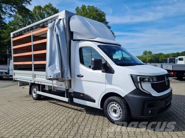 Renault Master 35 Pritsche Schiebe Plane AHK LUFTFED. 2x Camiones de caja de lona