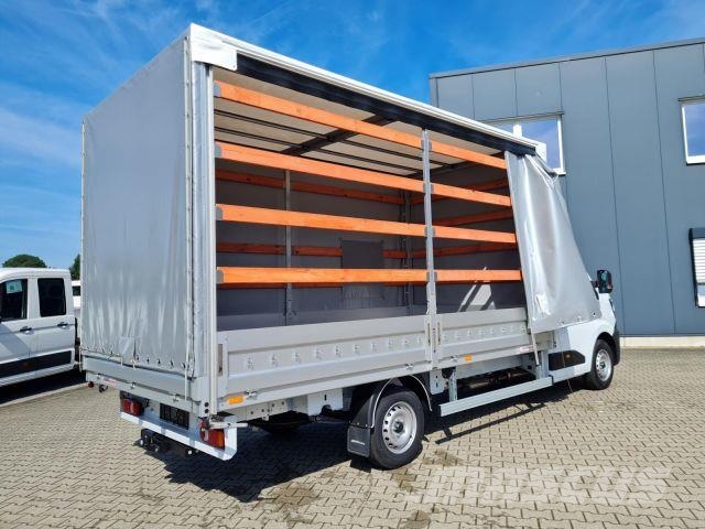 Renault Master 35 Pritsche Schiebe Plane AHK LUFTFED. 2x Camiones de caja de lona