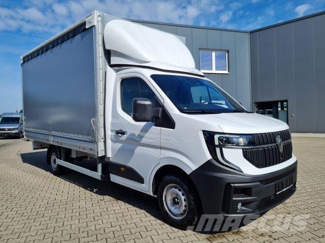 Renault Master 35 Pritsche Schiebe Plane AHK LUFTFED. 2x Camiones de caja de lona