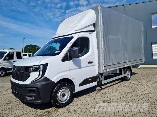 Renault Master 35 Pritsche Schiebe Plane AHK LUFTFED. 2x Camiones de caja de lona