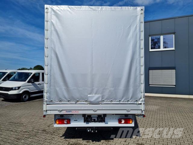 Renault Master 35 Pritsche Schiebe Plane AHK LUFTFED. 2x Camiones de caja de lona