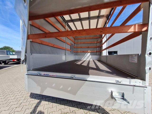 Renault Master 35 Pritsche Schiebe Plane AHK LUFTFED. 2x Camiones de caja de lona