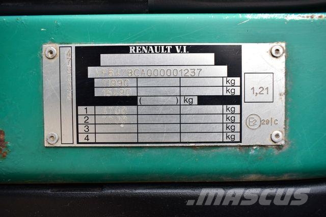 Renault MIDLUM 4x4 DOKA DUBEL KABINE CHASSIS Camiones con chasís y cabina