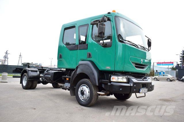 Renault MIDLUM 4x4 DOKA DUBEL KABINE CHASSIS Camiones con chasís y cabina