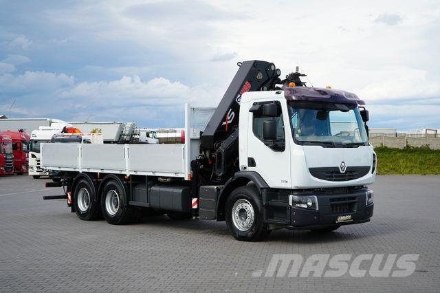 Renault PREMIUM / 370 / 6 X 4 / SKRZYNIOWY + HDS / HIAB Автокранове