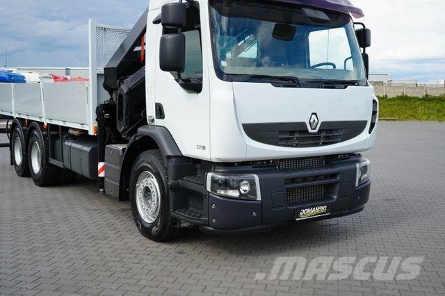 Renault PREMIUM / 370 / 6 X 4 / SKRZYNIOWY + HDS / HIAB Автокранове