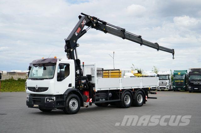 Renault PREMIUM / 370 / 6 X 4 / SKRZYNIOWY + HDS / HIAB Автокранове
