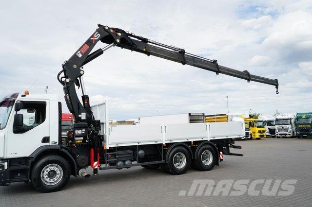 Renault PREMIUM / 370 / 6 X 4 / SKRZYNIOWY + HDS / HIAB Автокранове