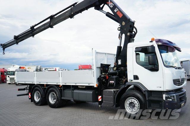 Renault PREMIUM / 370 / 6 X 4 / SKRZYNIOWY + HDS / HIAB Автокранове
