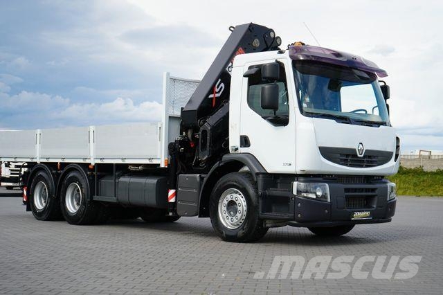 Renault PREMIUM / 370 / 6 X 4 / SKRZYNIOWY + HDS / HIAB Автокранове