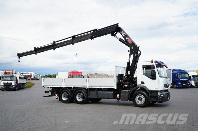Renault PREMIUM / 370 / 6 X 4 / SKRZYNIOWY + HDS / HIAB Автокранове